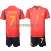 Original Trikotsatz Spanien Alvaro Morata 7 Heimtrikot WM 2022 Für Kinder